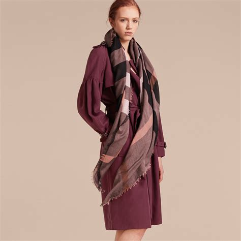 burberry checkered square scarf antique rose|Burberry Limited.